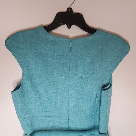 David Meister Aqua Blue Midi Dress - Picture 8 of 16